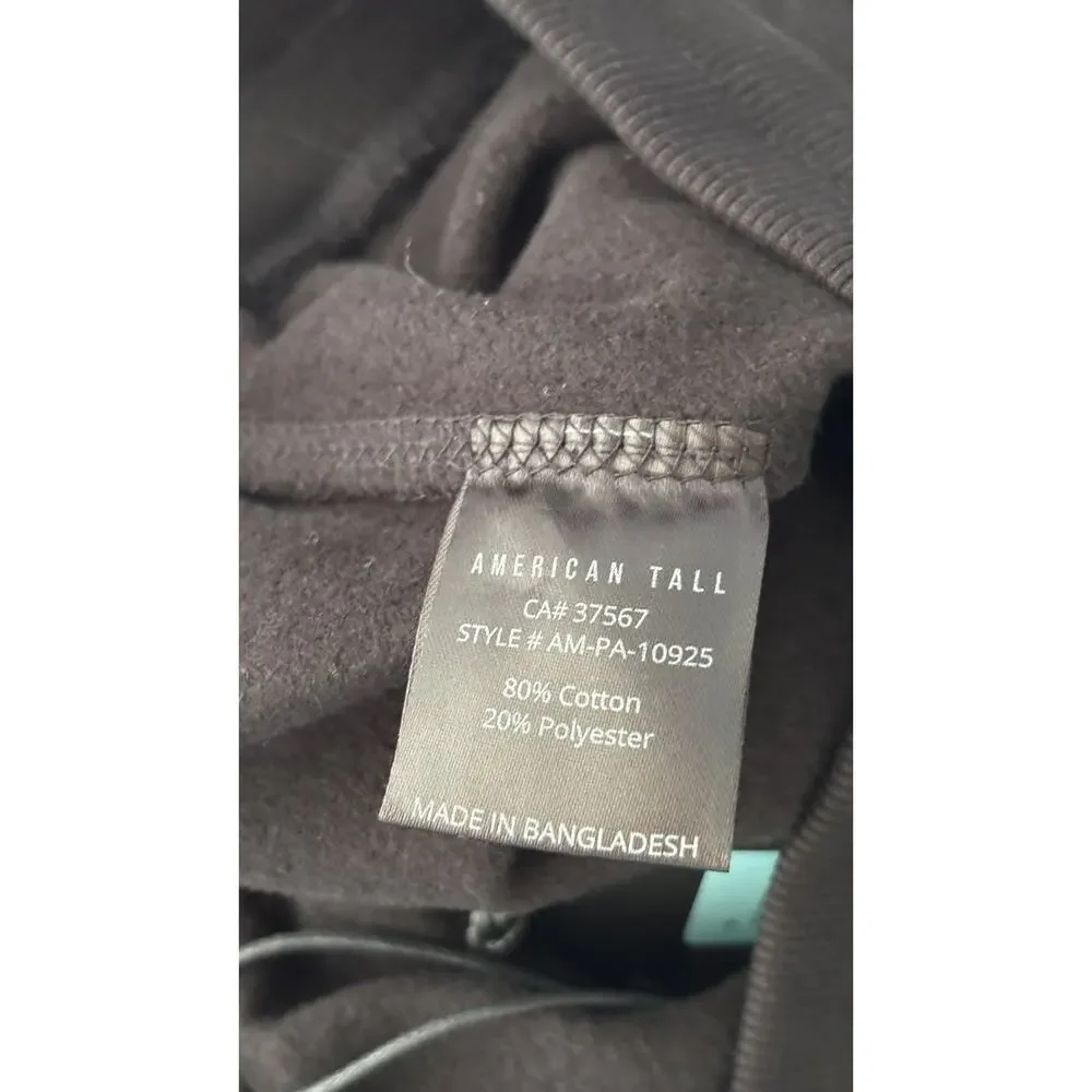 American Tall Wearever 2.0 Fleece Straight Leg Sweatpants Black Mens Medium XT